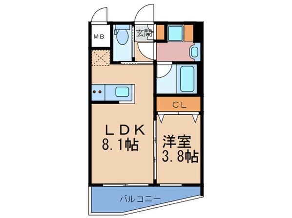 ディームス御幣島の物件間取画像